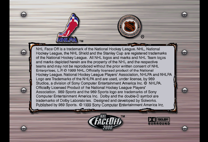 NHL Faceoff 2000